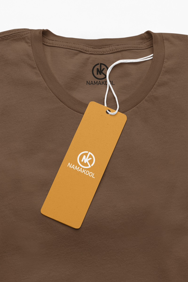 Women's Coffee Brown Plain T-Shirt - Image 5