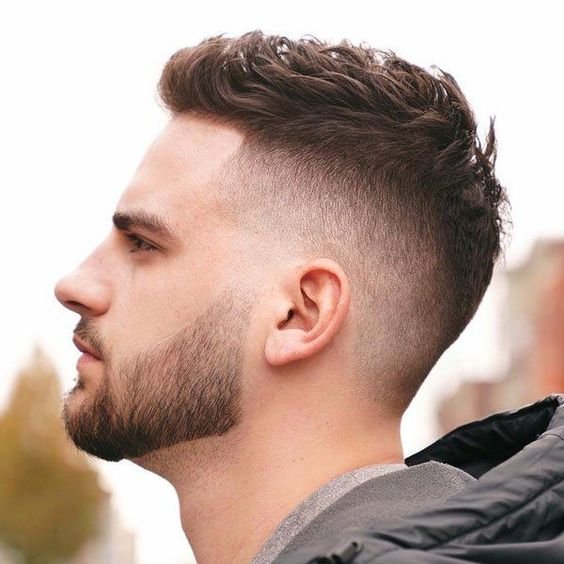 Longer-guard buzz for first-timers – illustrative haircut reference
