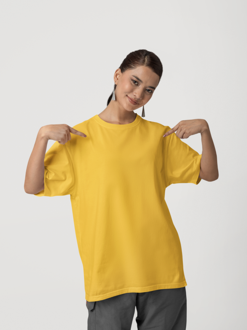 Mustard Yellow Women’s Oversize T-Shirt