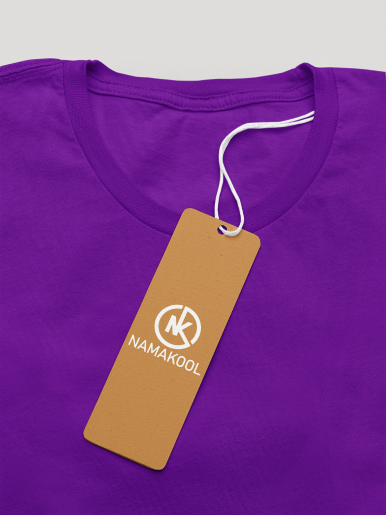 Womens Purple Plain T Shirt 4