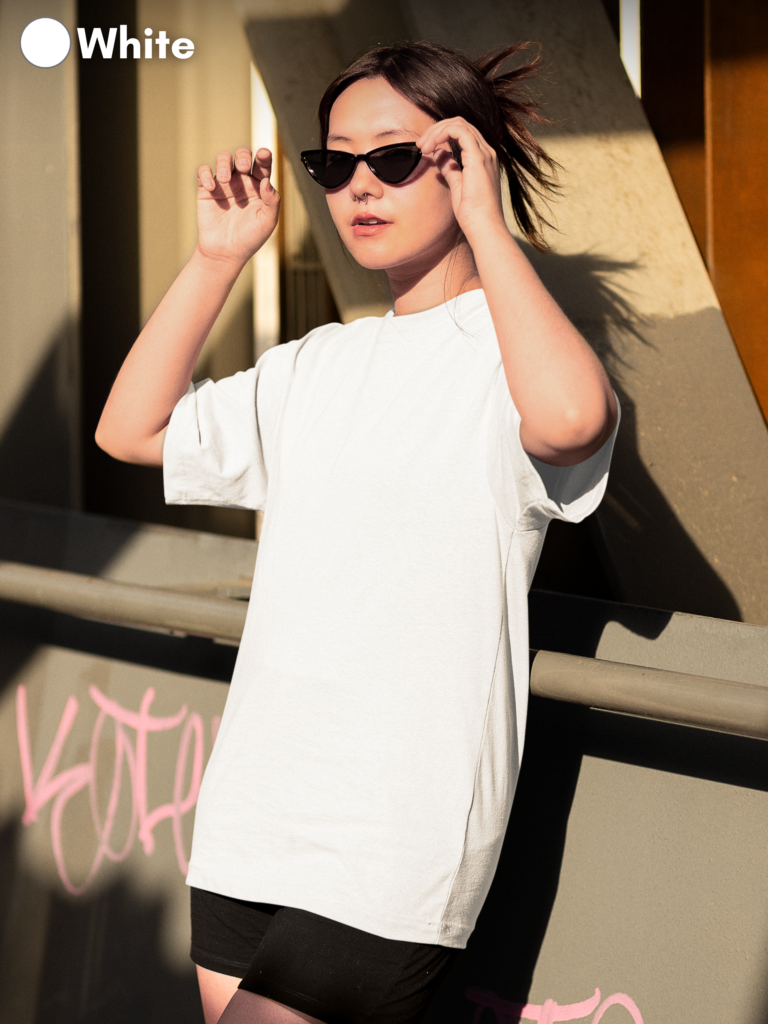 Unisex Oversize Stanard T shirt Combo white namakool.com 7