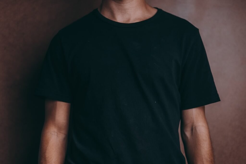 man wearing oversized T-shirt casual streetwear
