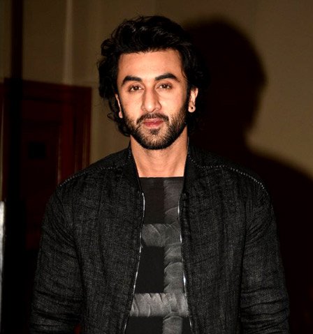 Ranbir Kapoor — Textured black jacket over a graphic tee